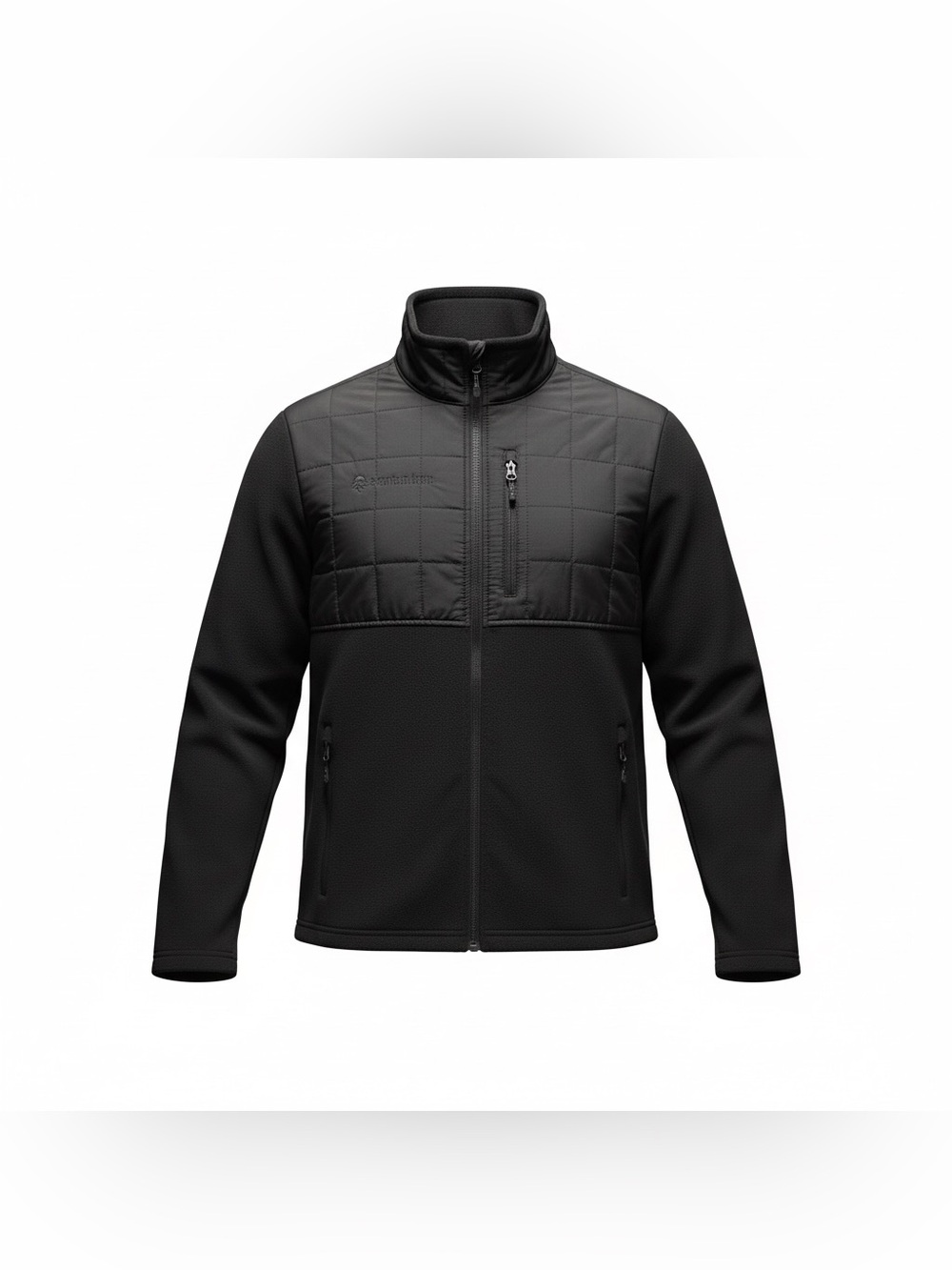 Free Country Black Quilted Softshell Jacket Men’s S